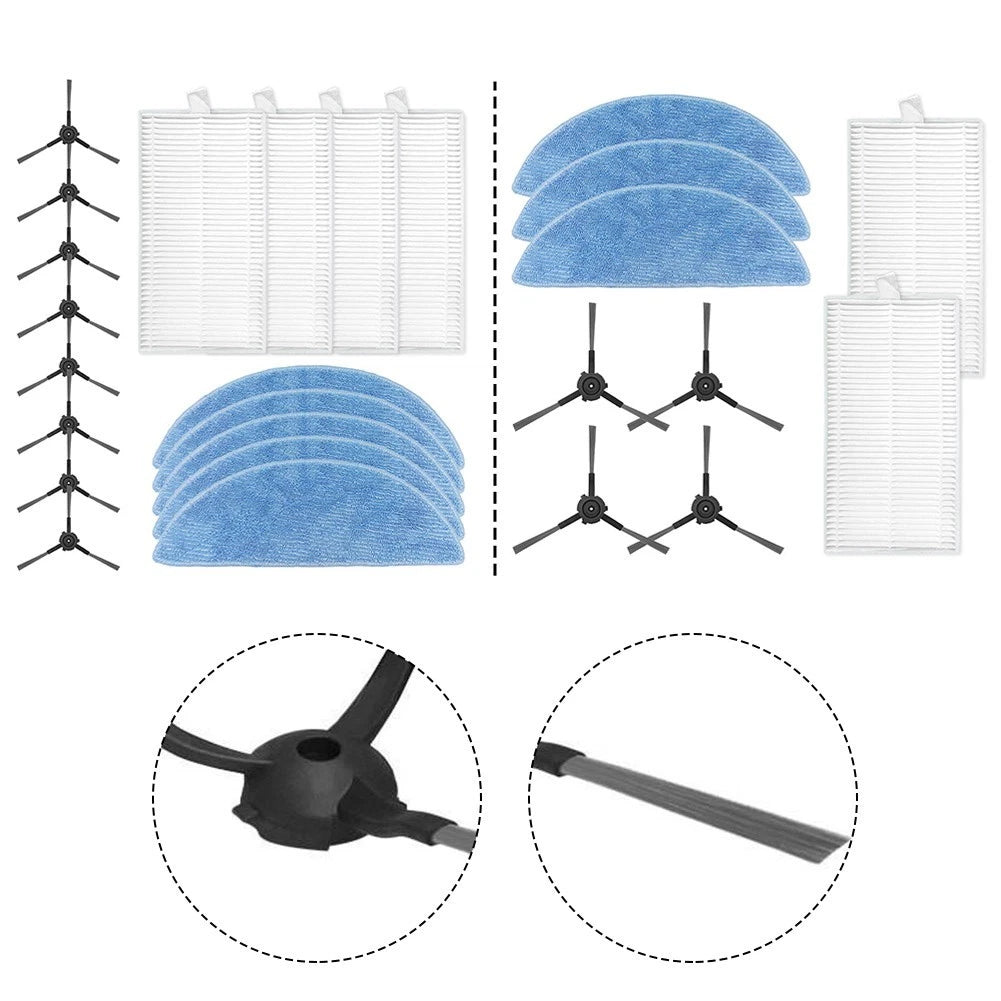 Replacement Accessory Kit For Ecovacs Y1 Pro Robot Vacuum Cleaner