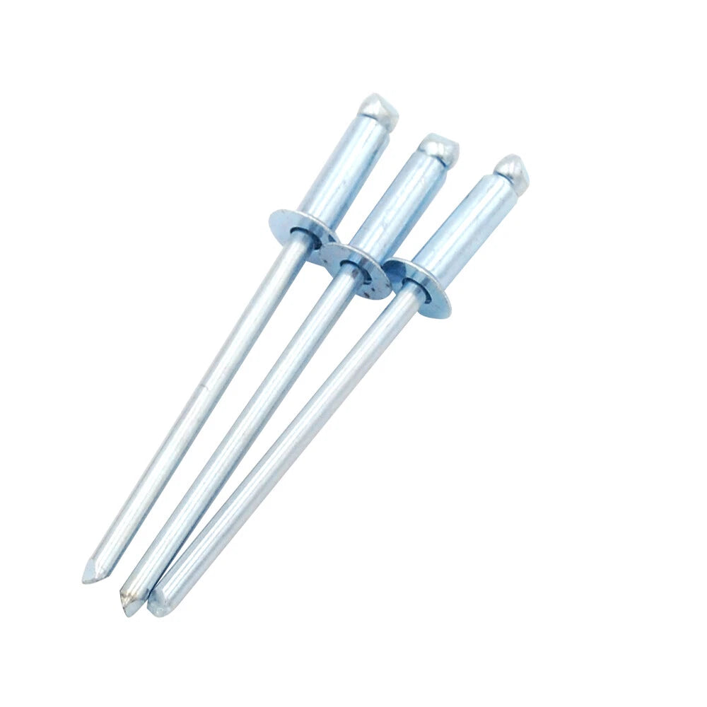 Steel Countersunk Open End Rivets Pop Blind Rivets 3/16" M4.8 Diameter