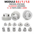 Module 0.5/1/1.5 Spur Gear Aluminium Pinion