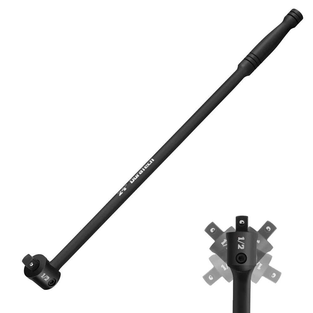 Duratech 1/2'' Drive Heavy Duty Breaker Bar 24-inch 240° Flex Head