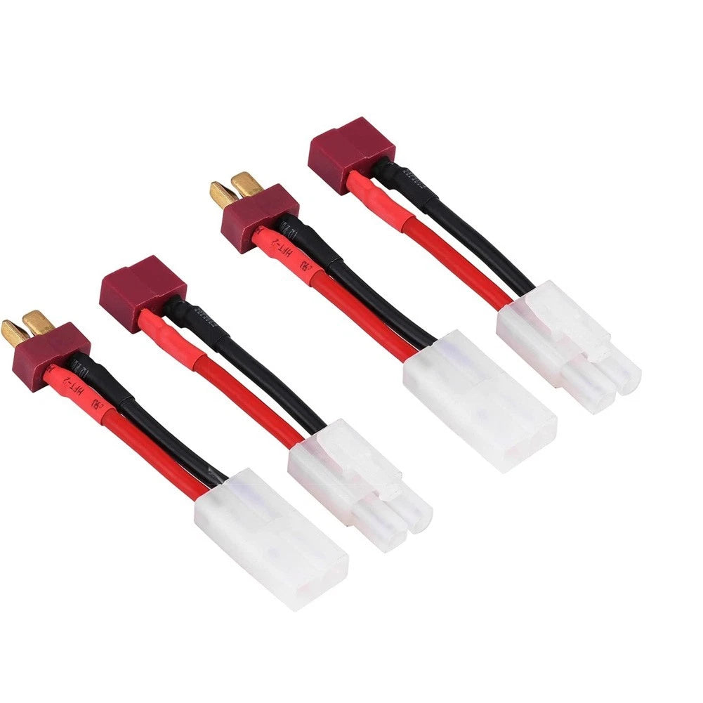 For 2 Pairs Charging Cable For Rc Model Batteries T Connector 14awg