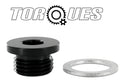M16x1.5 Round Head Port Plug with Washer In Black