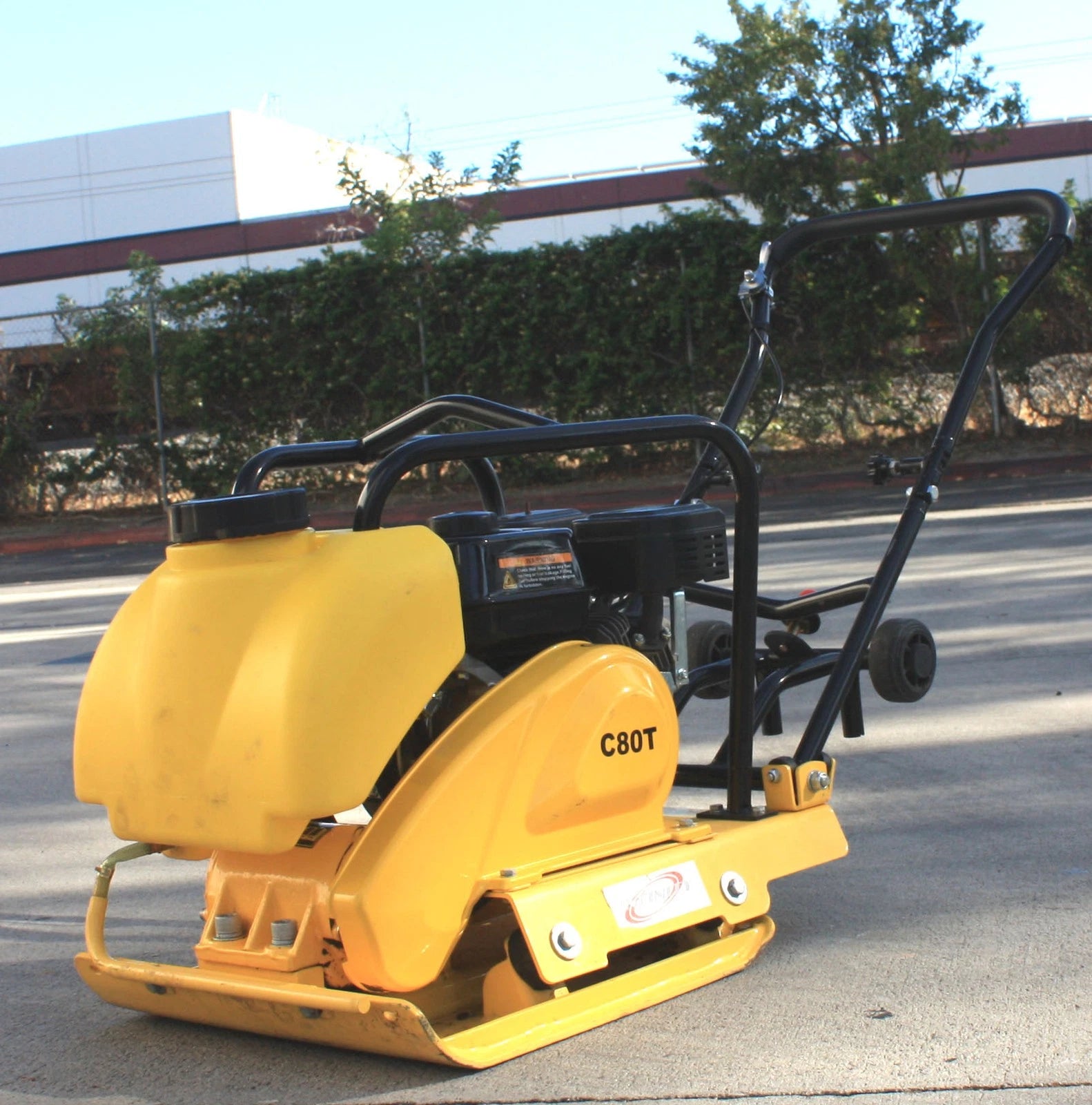 196cc Gas Power Walk Behind Plate Compactor Dirt Soil Asphalt Tamper
