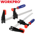WORKPRO 2PC 12" Steel Bar Clamps Set Quick-Release Wood Clamps 600Lbs Load Limit