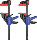 WORKPRO 2-Pack 6" Clamps Quick-Release Wood Clamps/Spreader 