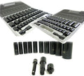 38pcs 3/8" 1/2" Dr. DuoMetric SAE Deep & Shallow Impact Socket Set