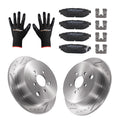 Rear Disc Brake Rotors Ceramic Pads for Subaru Forester 2009-2013 BRZ