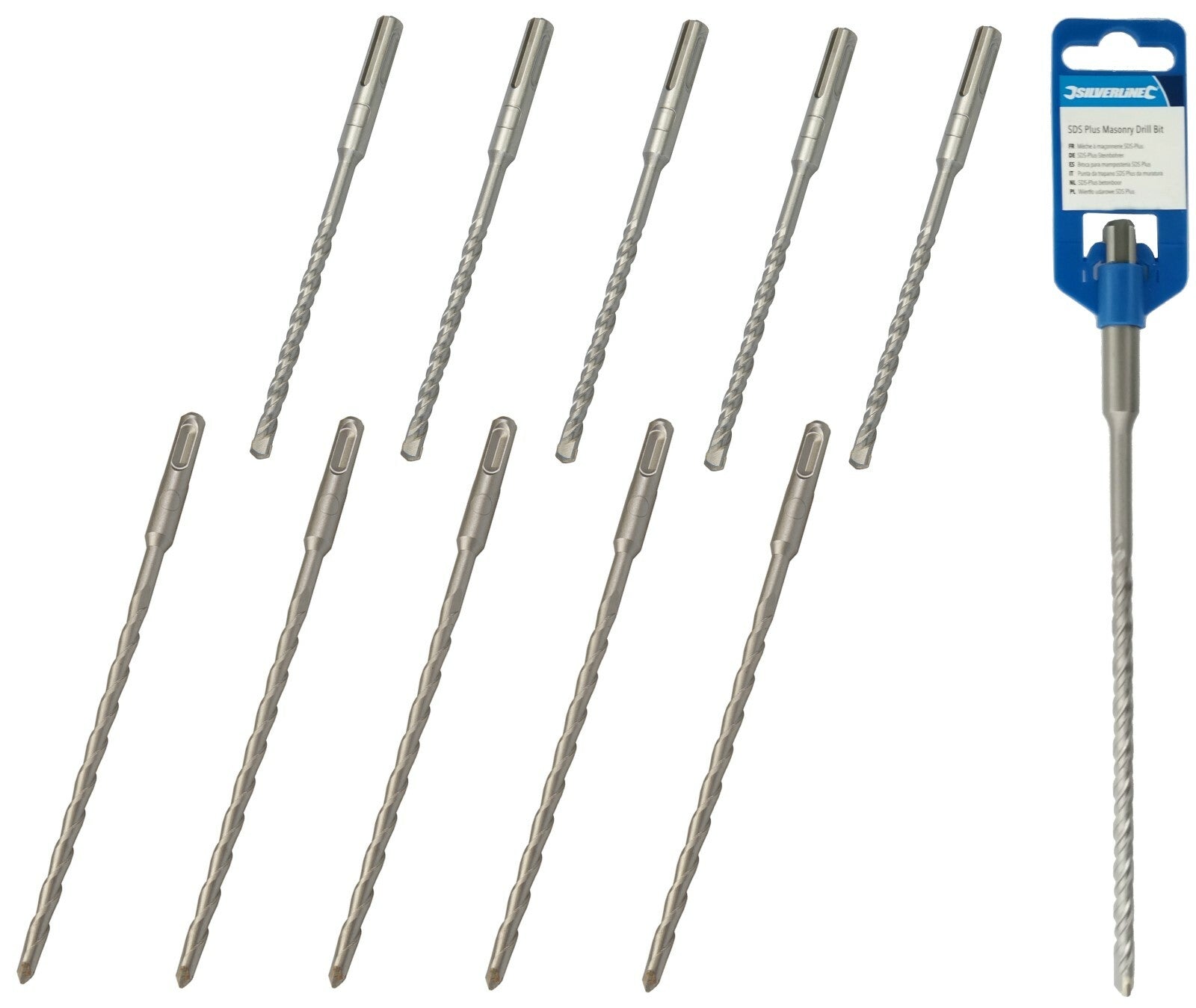 Silverline SDS Plus Masonry Drill Bits Set