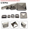 Column Cap Long Lasting Durability Protect Secure Fit Silver Square
