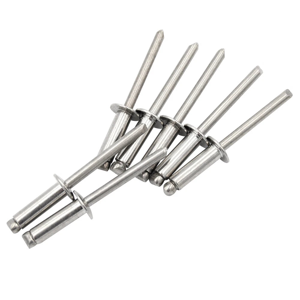 All Stainless Steel Open End Domed Head Blind Pop Rivets M4 Diameter