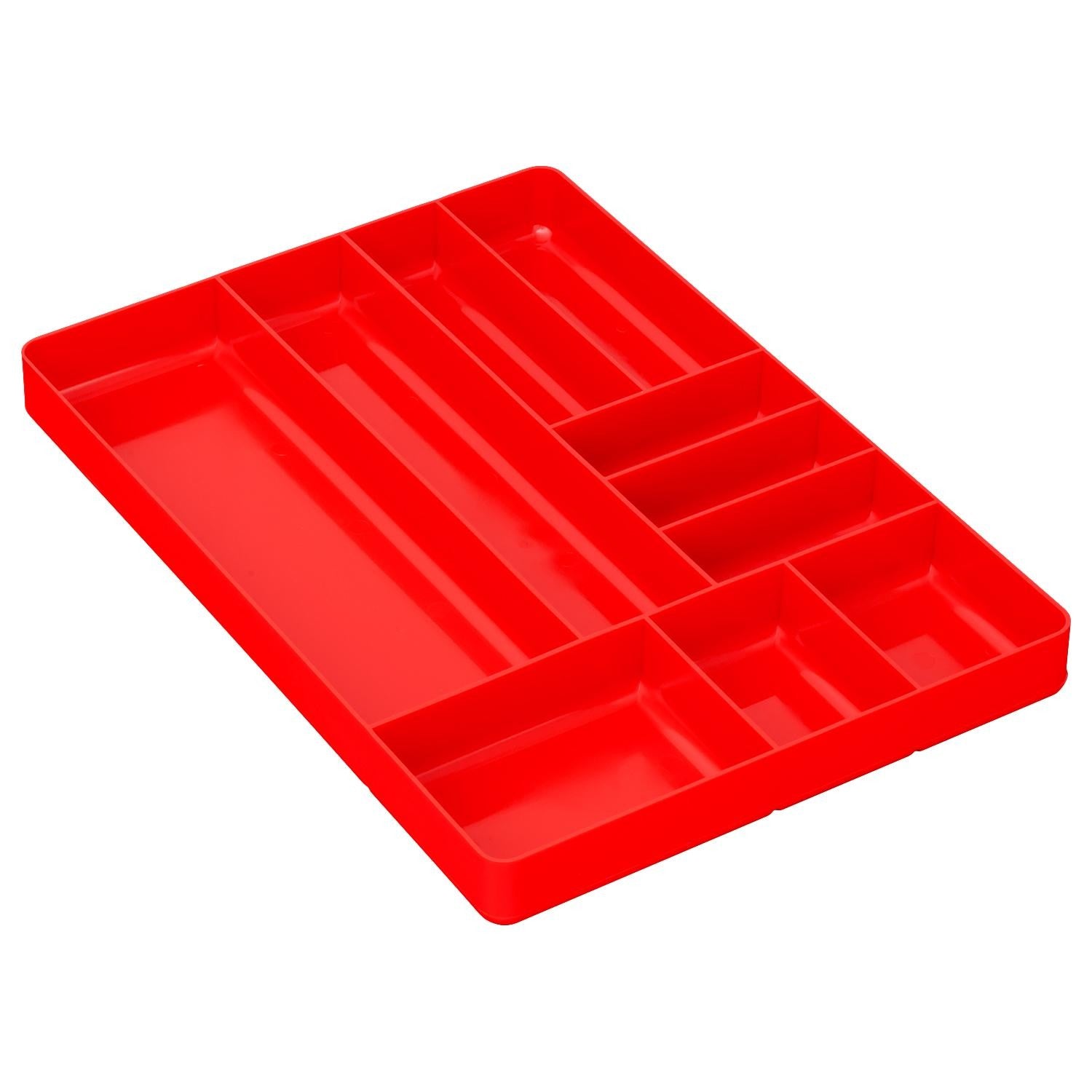Ernst Tool Organiser Tray Red 10 Compartments by Ernst