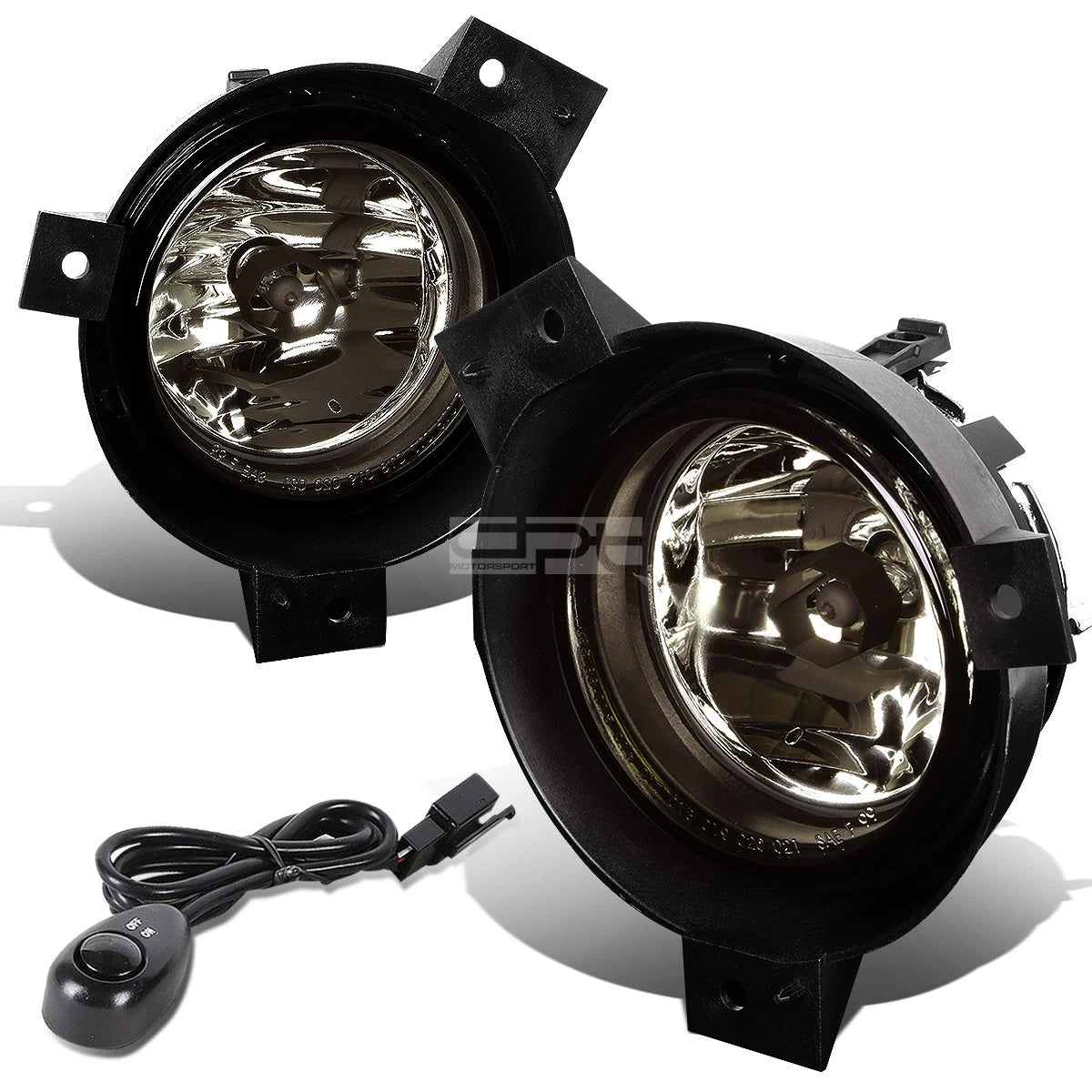 Fit 01-03 Ford Ranger Pickup Smoked Lens Oe Bumper Fog Light Lamp