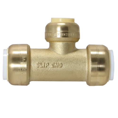 1 Pack XFITTING 1/2" PVC x 1/2" PVC x 1/2" CTS Push Fit