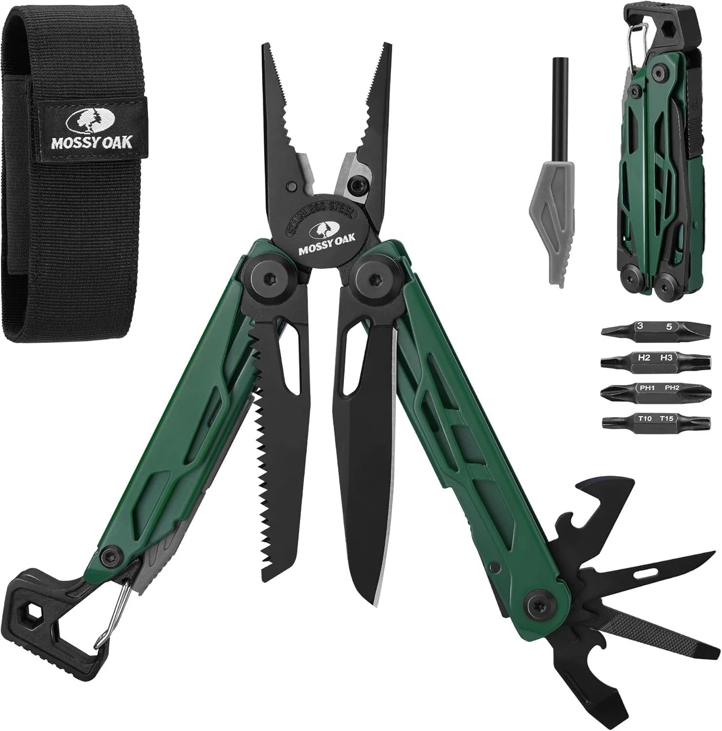 Mossy Oak 27-in-1 Multitool Plier Multi Tool Pocket | Built Supply Co