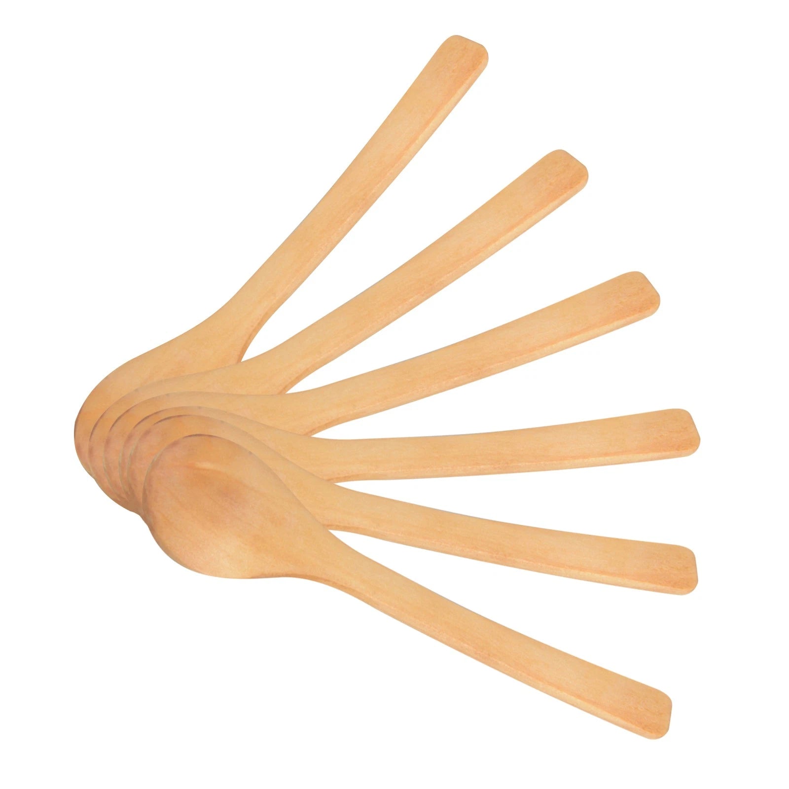 6pack Wood Spoon Kitchen Cooking Condiment Utensil Spoon Coffee
