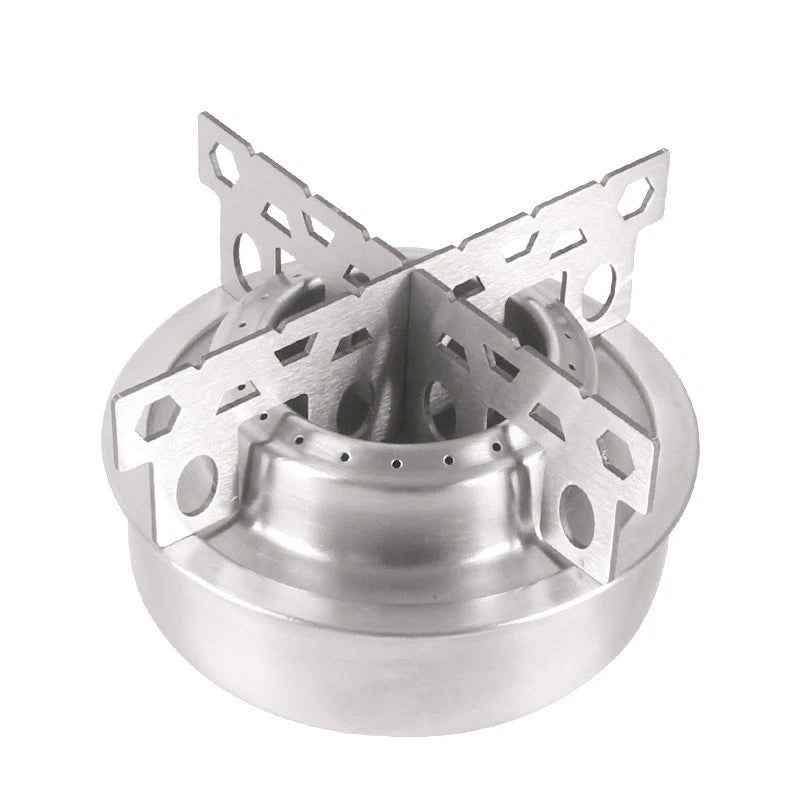Steel Outdoor Portable Camping Alcohol Stove Cooking Burner With