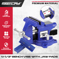 4.5inch Heavy Duty Bench Vise Table Clamp Woodworking Vice Press Drill