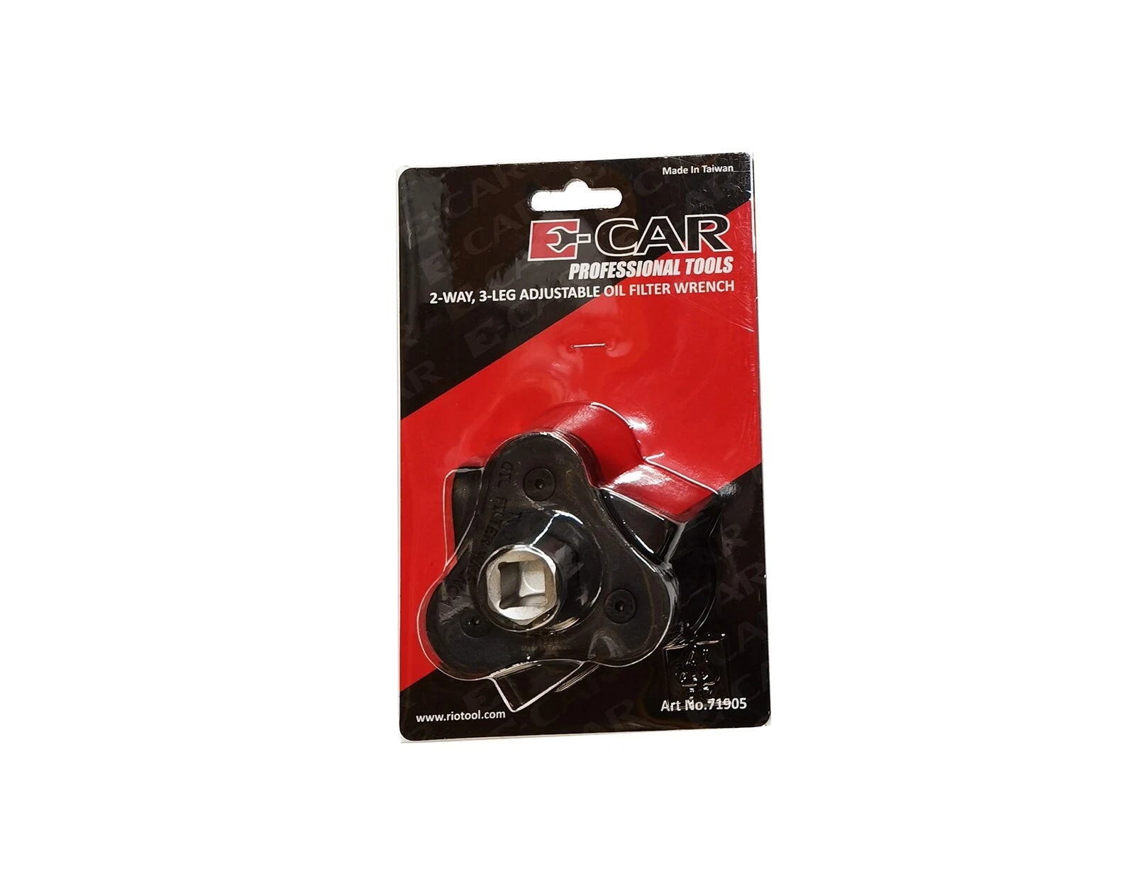 E-car Taiwan 1/2" Dr 2-way 3 Flat Legs Adjustable Oil Filter Wrench
