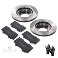 Front Drilled Slotted Brake Rotors with Pads for Toyota Tundra 2000-2006 S31267