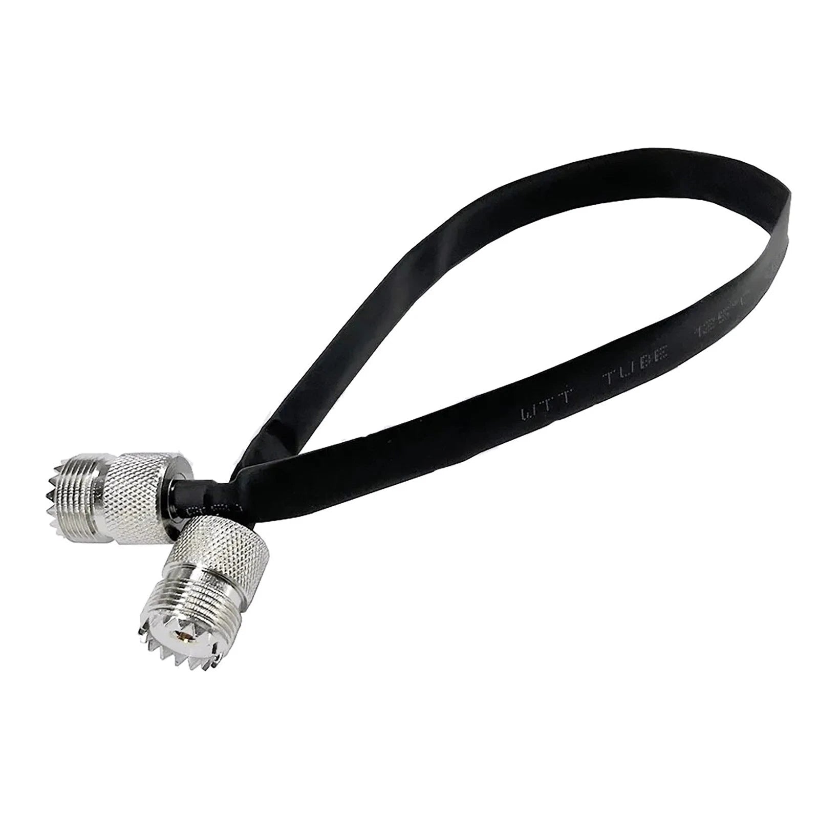 New Metal Door Pass Through Flat Rf Coaxial Cable Uhf Female 12-inch