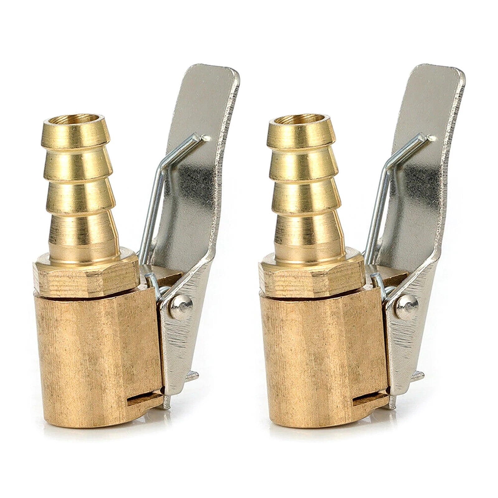 8mm Open Flow Straight Lock-on Air Chuck With Clip For Tire Inflator