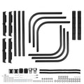 Adjustable Bed Extender for Small Pickup 49in-61in Aluminum Black Truck