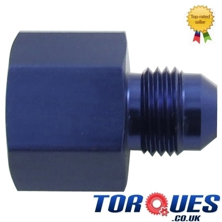 An -12 Female to an -10 Male Straight Reducer Adapter