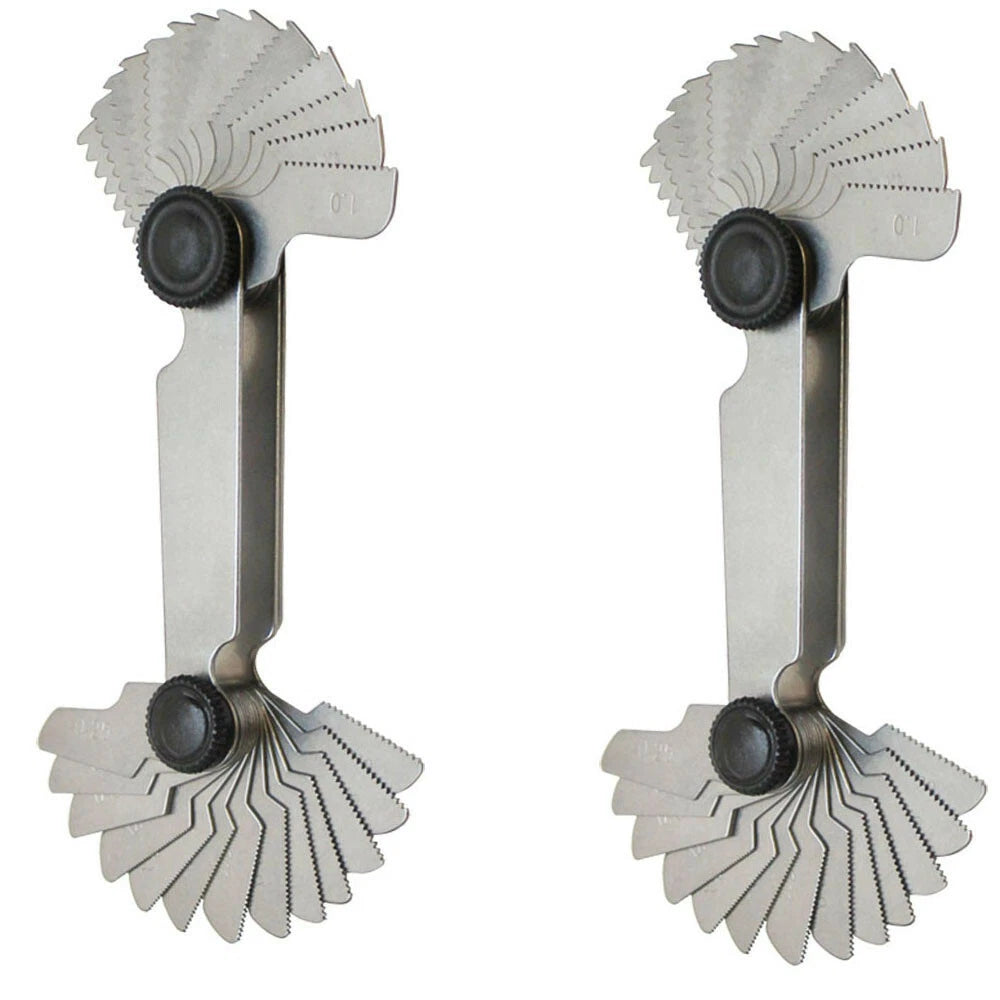 60 Degree Screw Pitch Gage 28 Leaves 0.25mm (1/64") To 2.5mm (3/32")