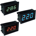 LED Voltage Meter 2 line AC Voltage Table Red Blue Green AC220V 70V ~ 500VOpens 