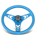 330mm 1" Dish Wheel Nrg 3-spoke Blue All Aluminum | Built Supply Co