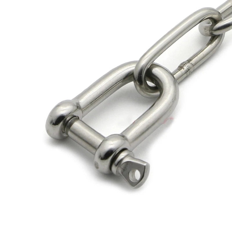 D Shackle Large Work Load Resistant Material For Boat Use With Ropes
