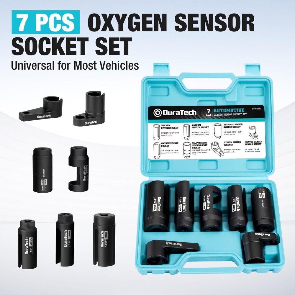 7PCS O2 Oxygen Sensor Oil Pressure Socket Sets Oxygen Socket Wrench