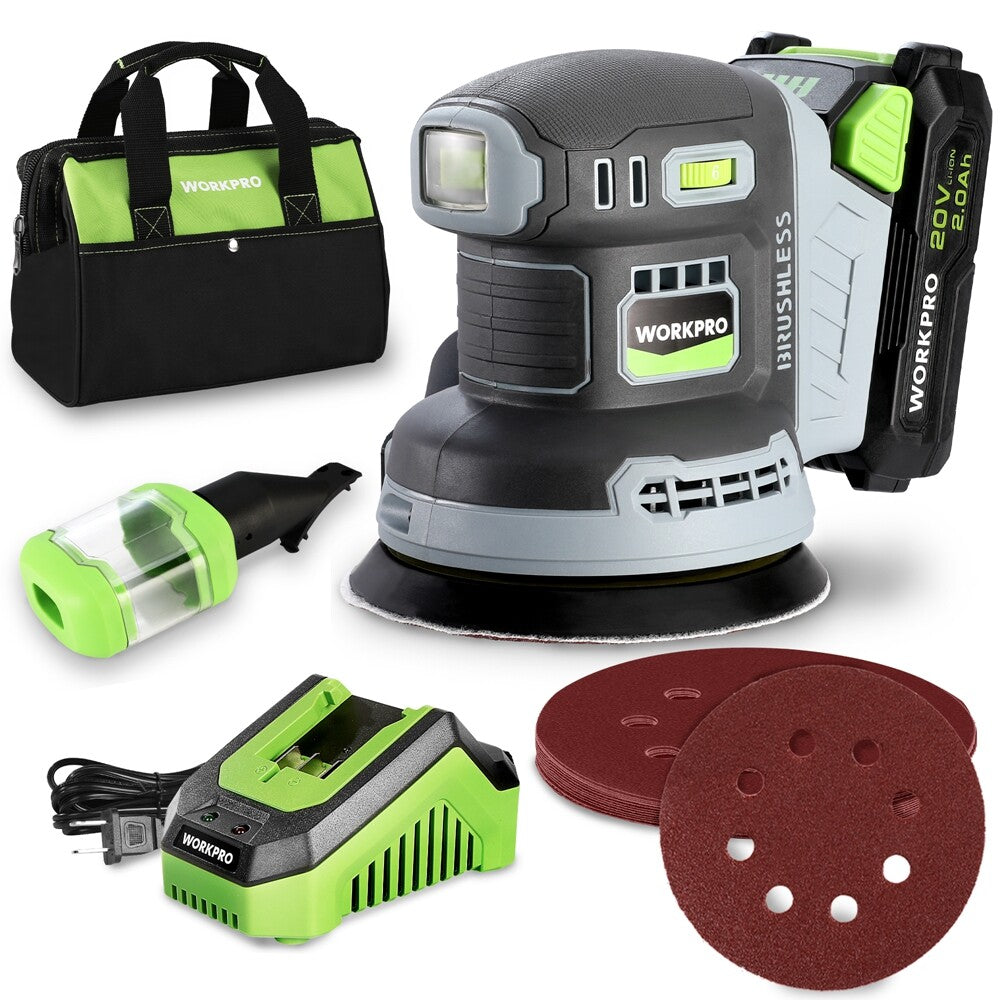 Cordless Random Orbital Sander Brushless 6 Variable Speeds 6