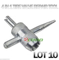 Lot 10 Air Tire 4 In 1valve Stem Tap Tool Threader Repair Auto Car