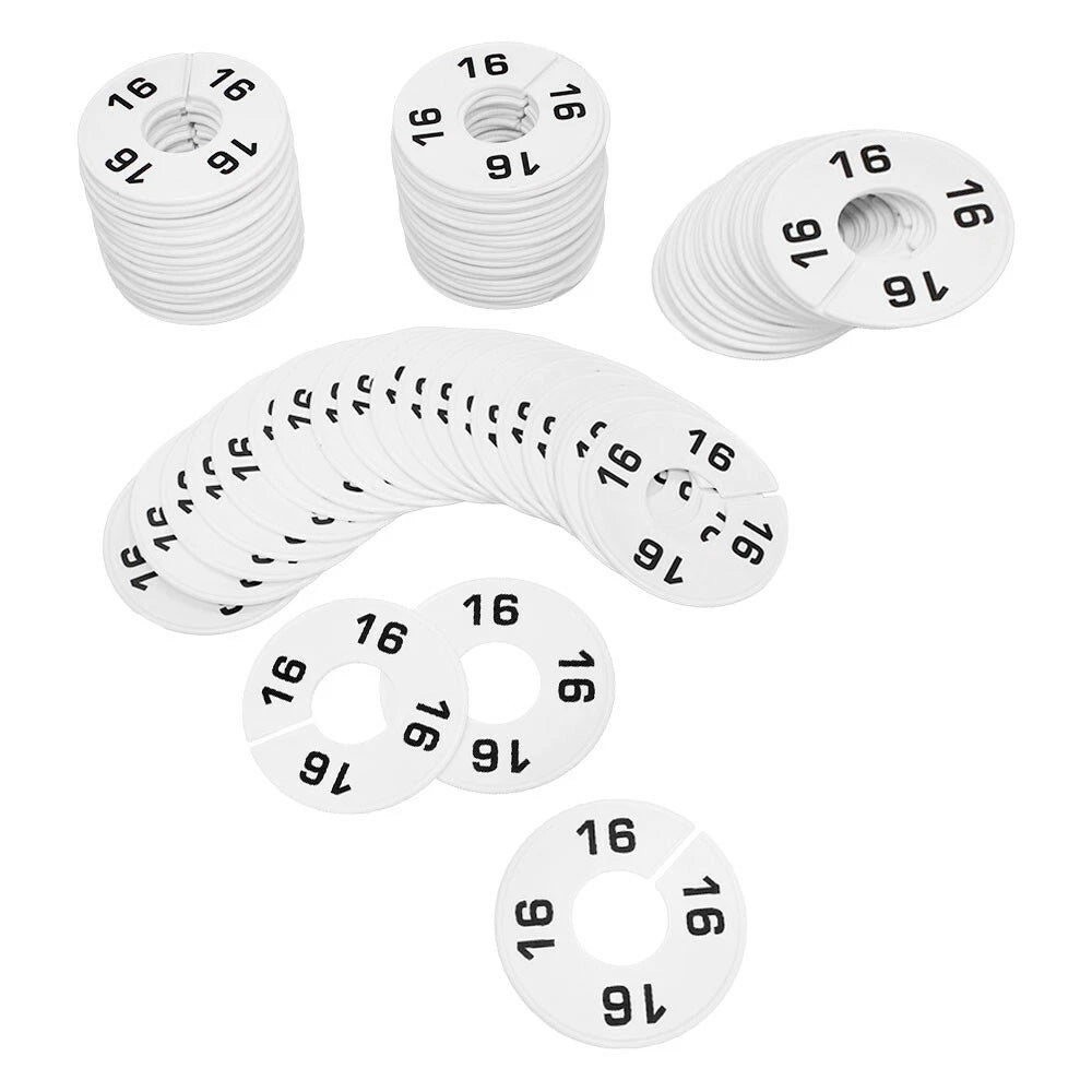 Hangers Retail Clothing Rack 3-1/2" Round Plastic Size 16 Dividers