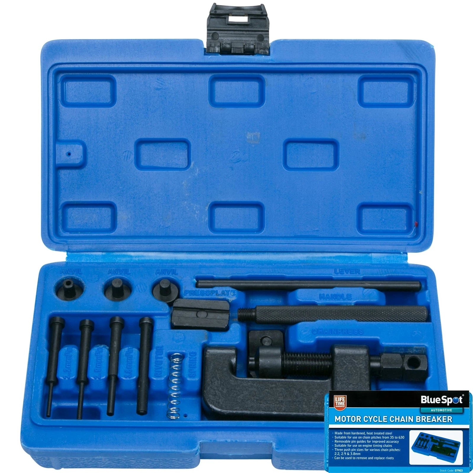 Bluespot Motorbike Bike Chain Breaker Splitter Link Riveter Riveting
