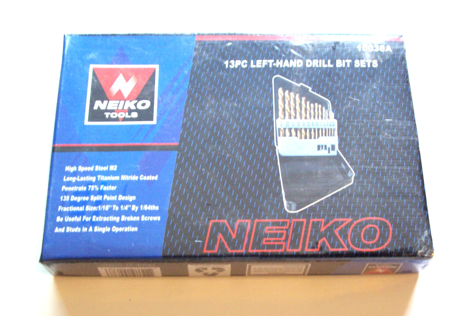 Left Hand Titanium Drill Bit Set