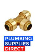 Plumbfit Push Fit Brass Equal Tee