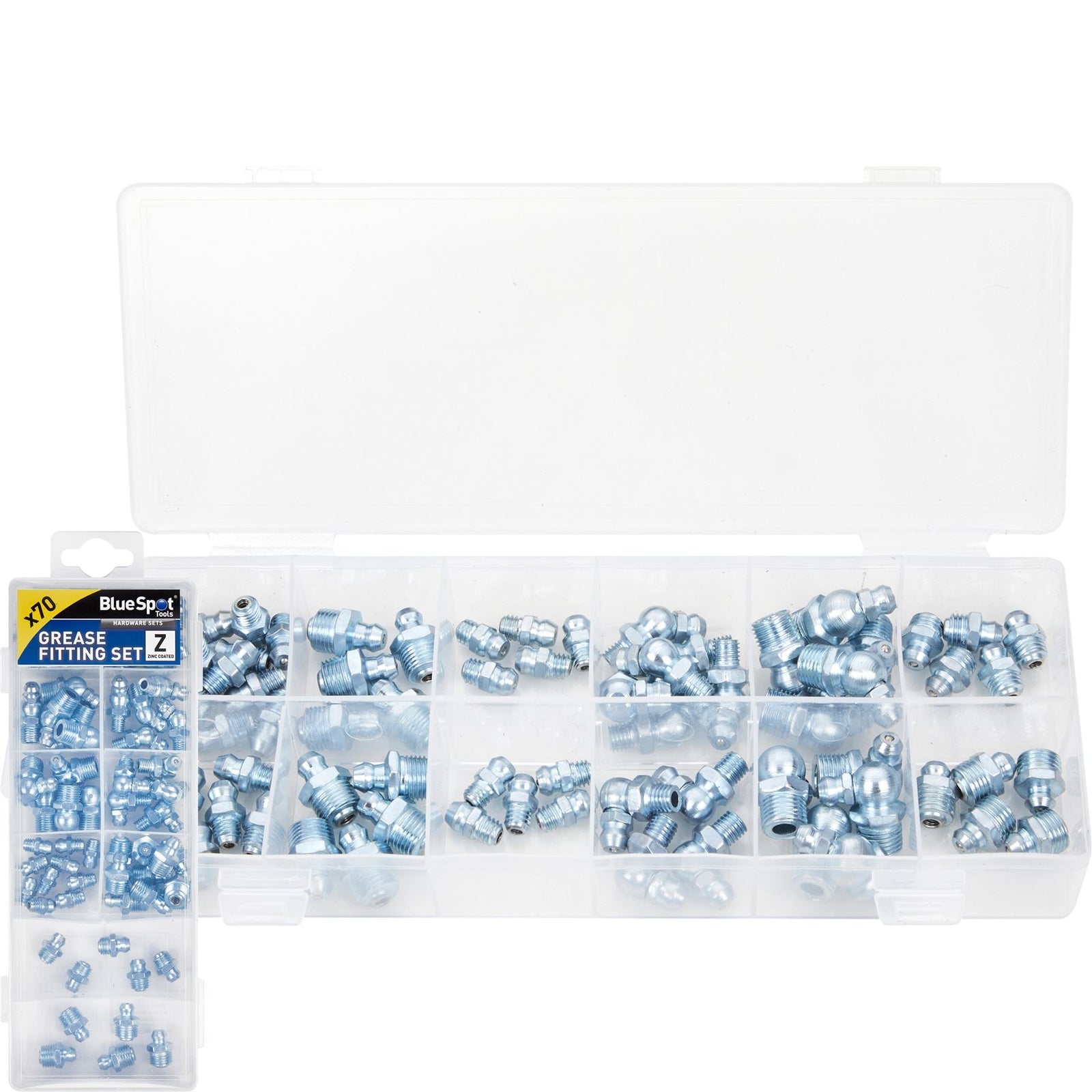 Bluespot Assorted Diy Workshop Storage Automotive Grease Fitting Set 70pcOpens i