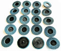 20 ILLINOIS INDUSTRIAL 3" ROLL LOCK SANDING FLAP DISCS ZIRCONIA 60 GRIT 81035