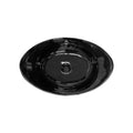 Oblong Shaped Vessel Bathroom Vanity Sink 23-1/2" X 15-1/2" Black