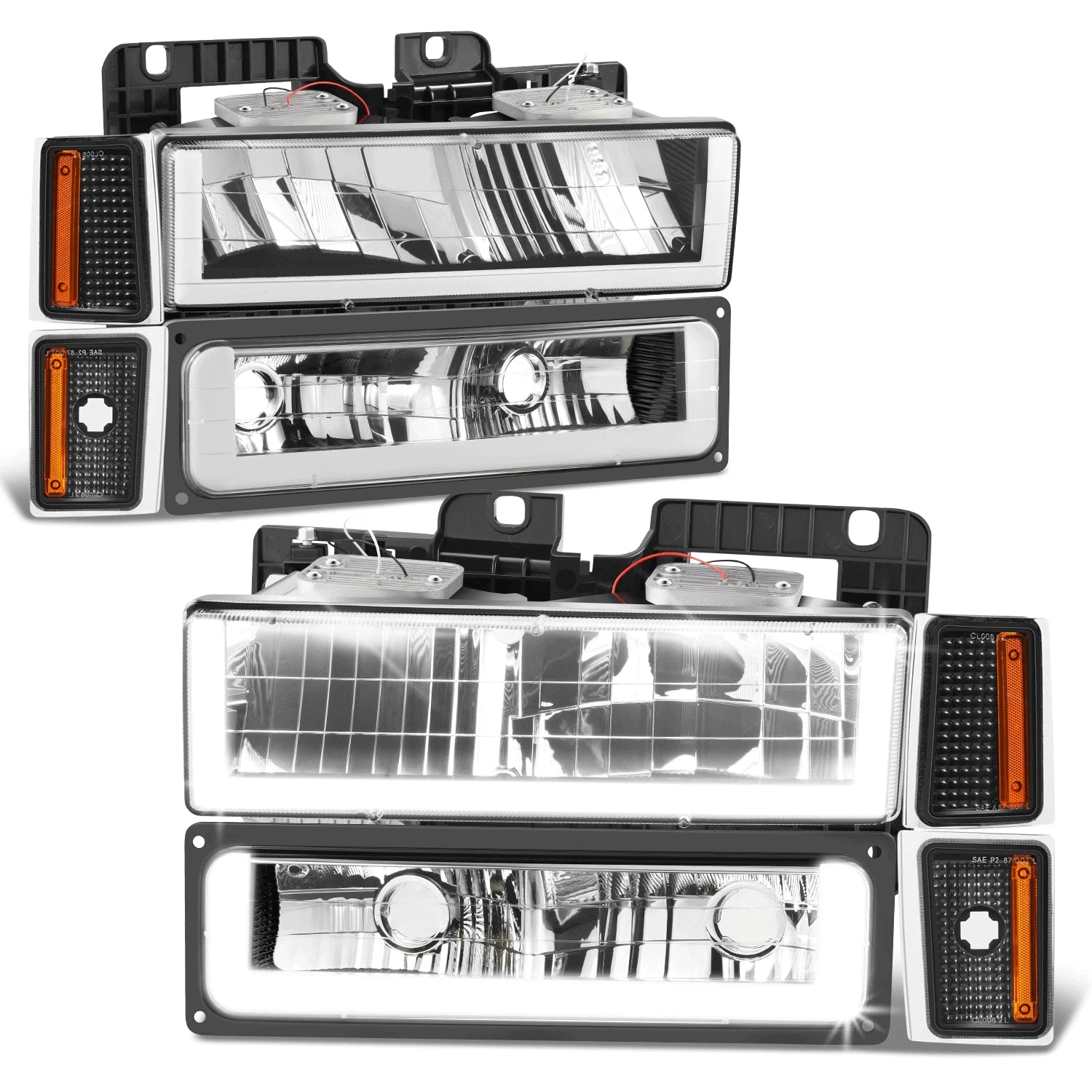 Fit 88-93 Chevy C/k 1500-3500 U-LED Drl | Built Supply Co