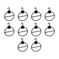 Set Of Black Plastic Scarf Hanger Holder Organizer Space Saver