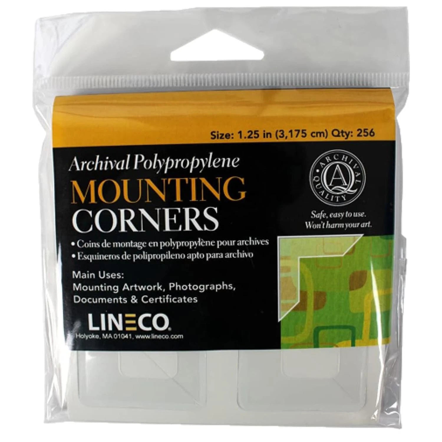 Lineco Clear Photo/picture Mounting Corners 3.2cm | Built Supply Co