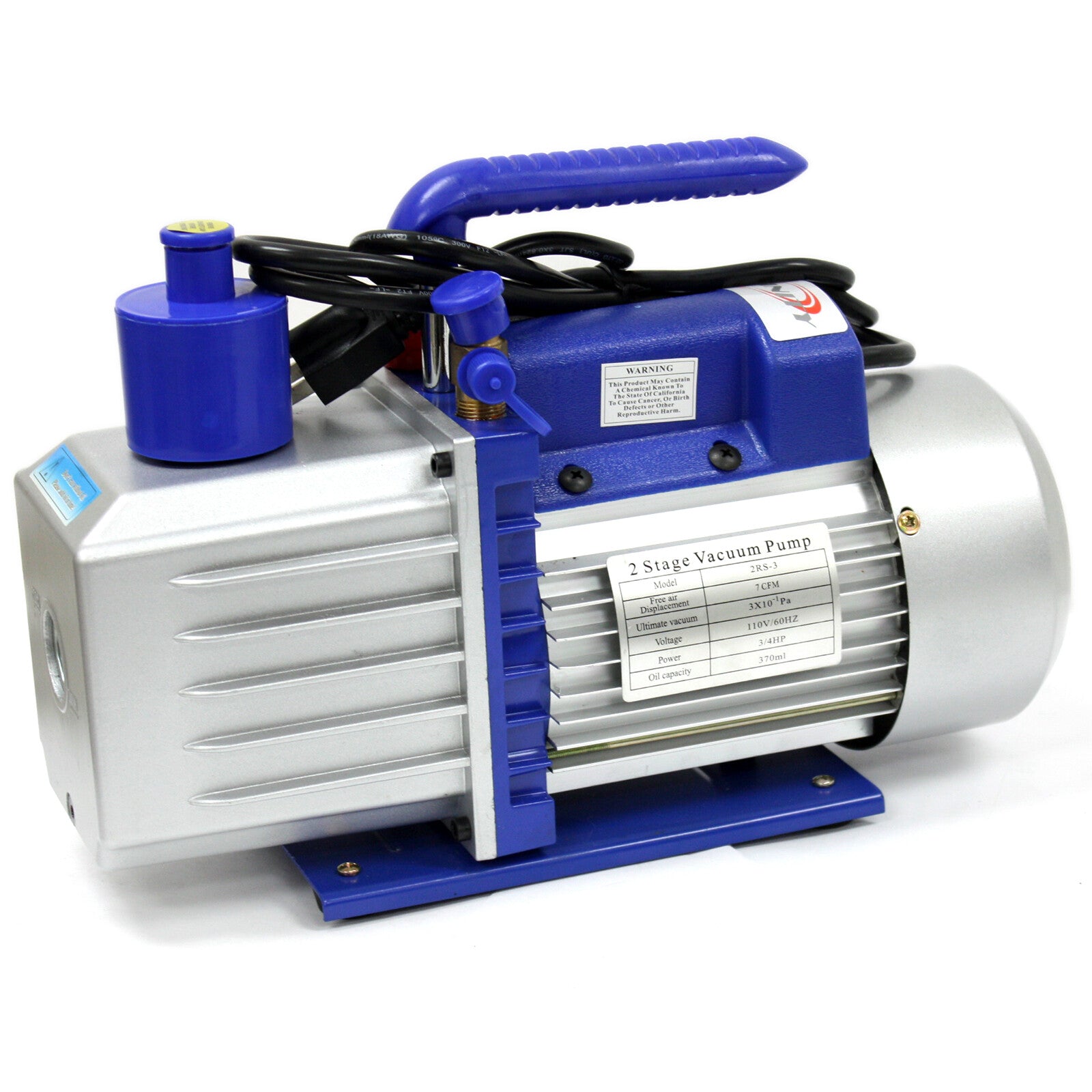 Two Stage 7 CFM Rotary Vane Deep Vacuum Pump by Unbranded