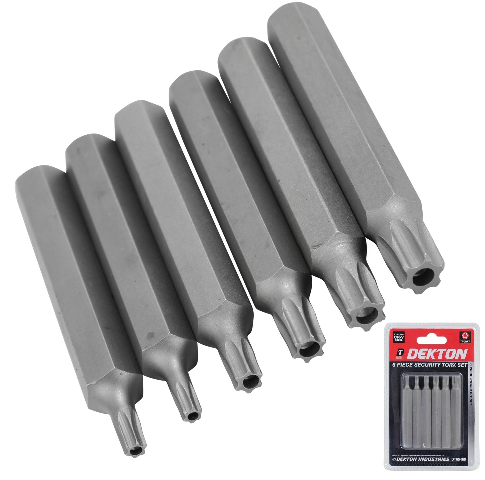 Dekton 6pc Security Male Torx Set