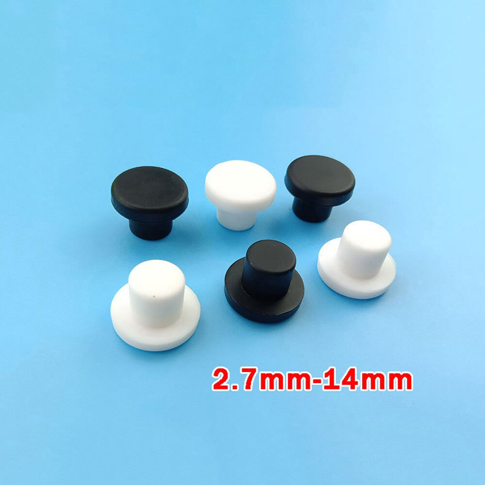 Solid Silicone Rubber Hole Plugs 2.7mm to 14mm