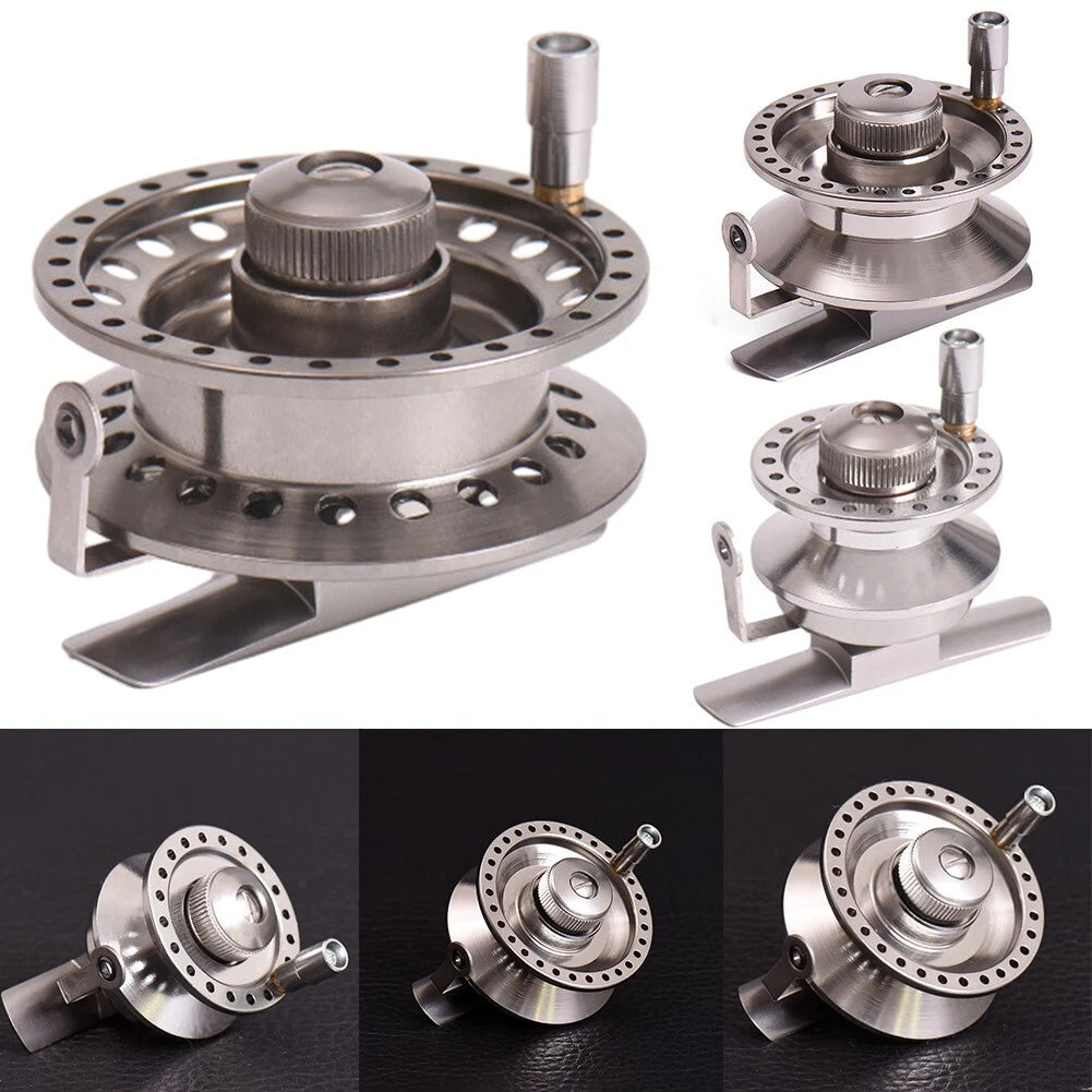 Premium Aluminum Alloy Ice Fishing Reel Right Hand Fishing Reel Guide