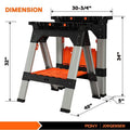 PONY 2-Pack Clamping Sawhorses by PONY