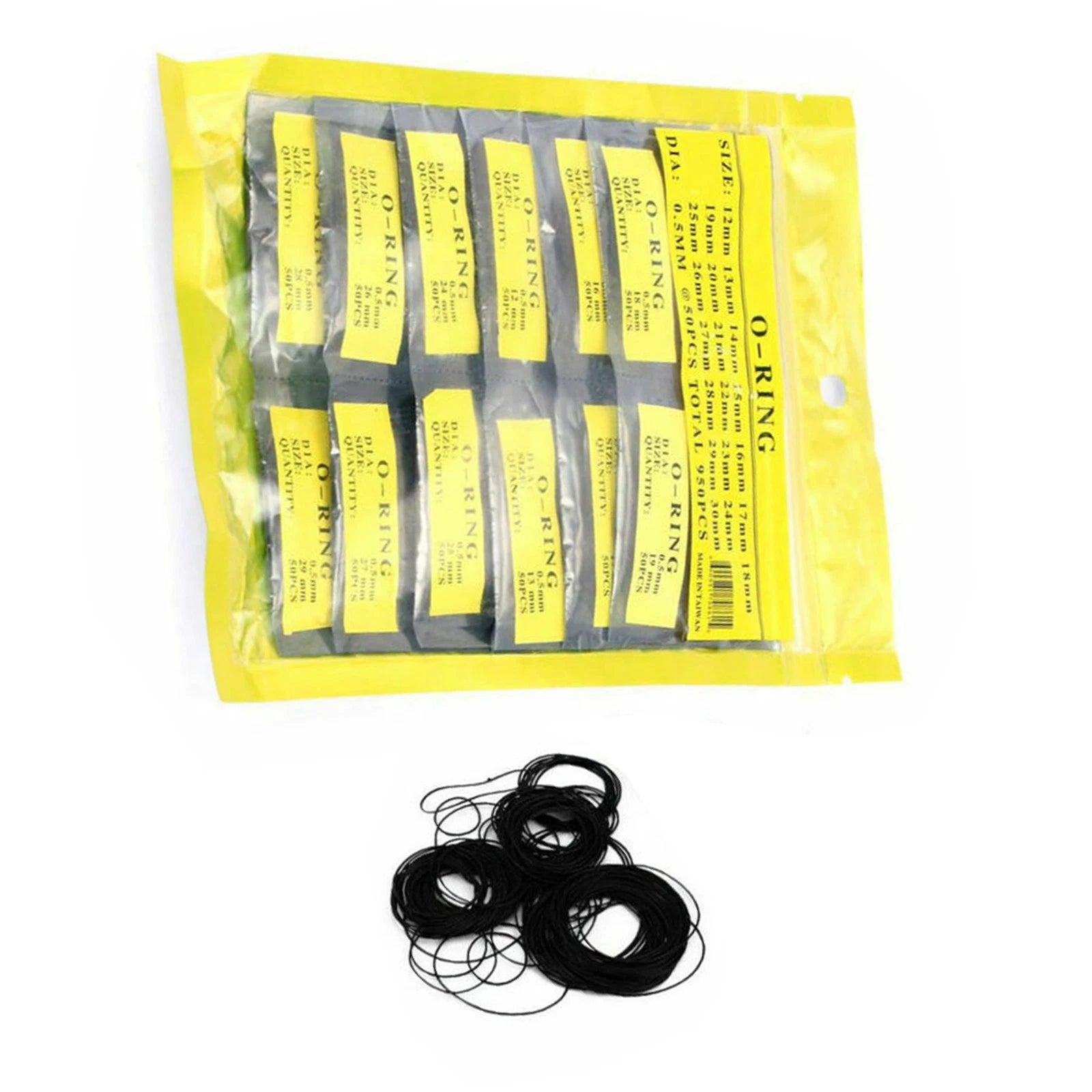 500pack 31-40mm Assorted Rubber O-ring Watch Back Cover Seal Gaskets